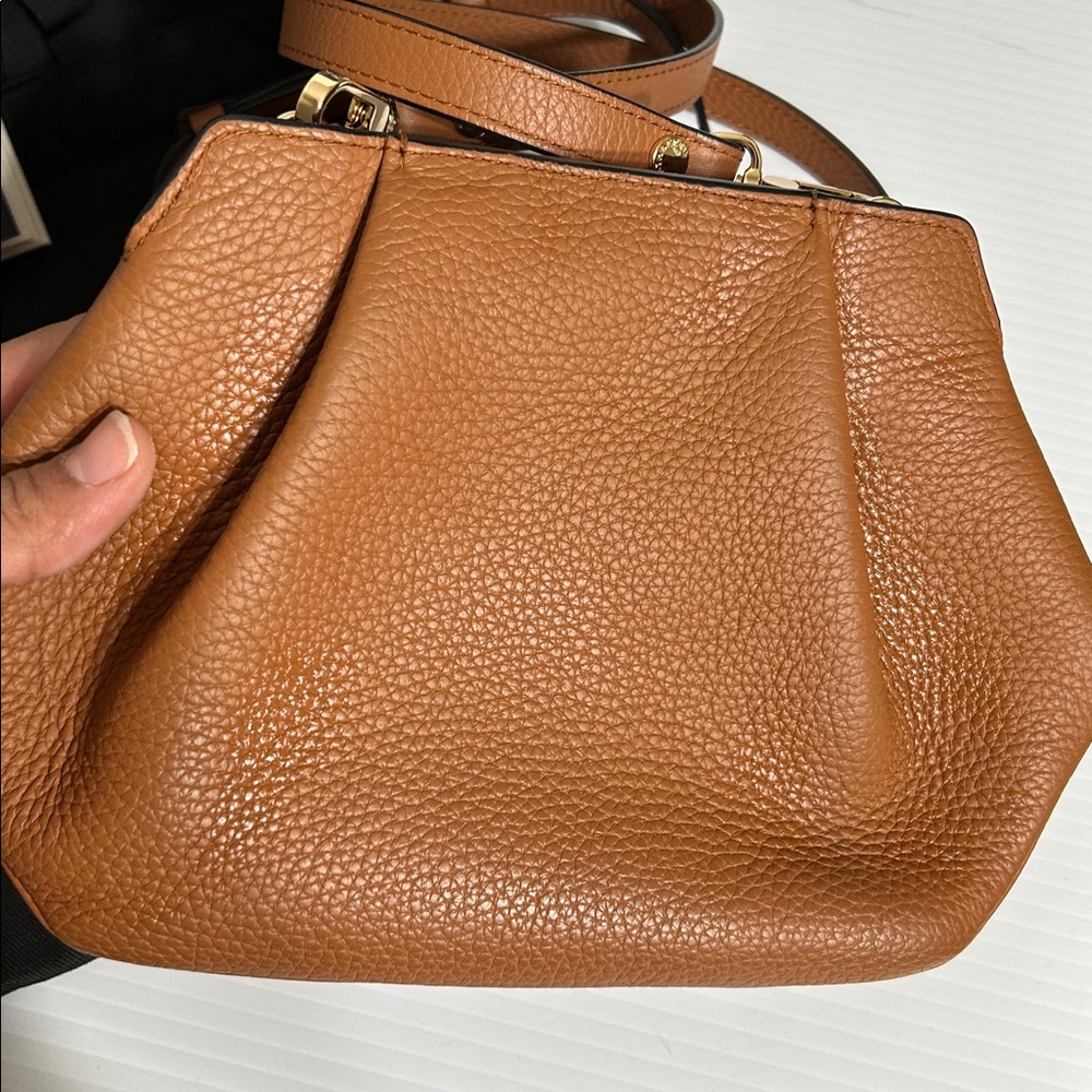 Strathberry Osette Crossbody Bag Grain Tan Pristine Minimalist - Picture 7 of 14